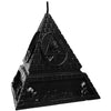 Candle - The Unholy Trinity - Pyramid - Black Metallic Candle