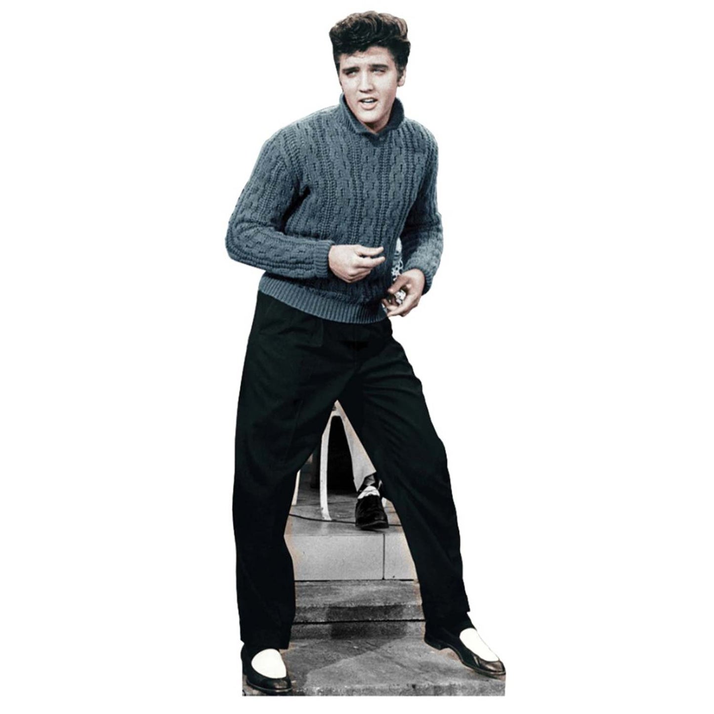 Elvis Presley Blue Sweater Cardboard Stand Up Standup