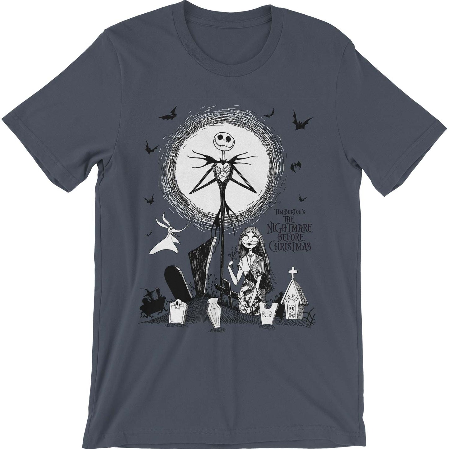 Nightmare Before Christmas Graveyard Slim Fit T-shirt