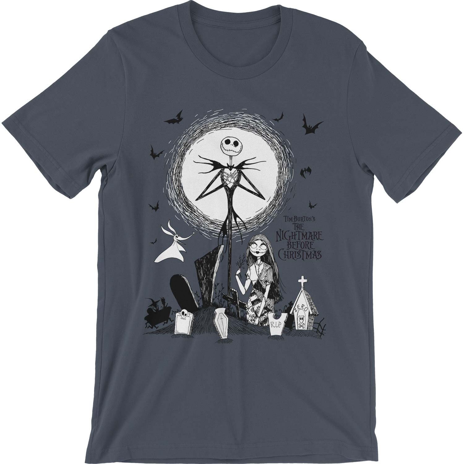 Nightmare Before Christmas Graveyard Slim Fit T-shirt