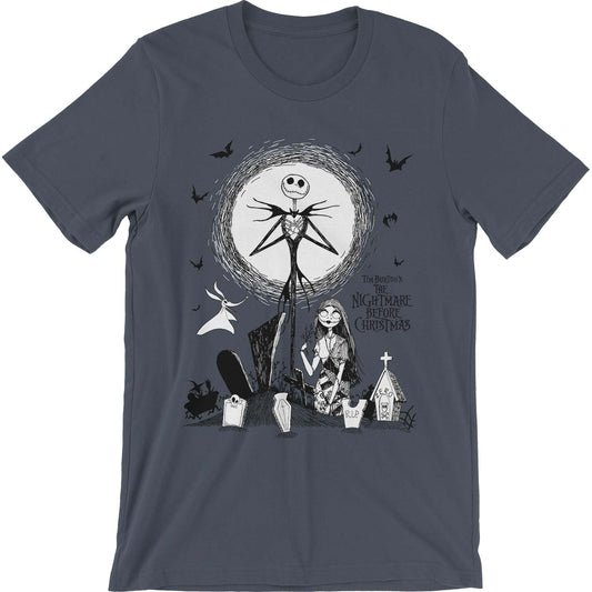 Nightmare Before Christmas Graveyard Slim Fit T-shirt
