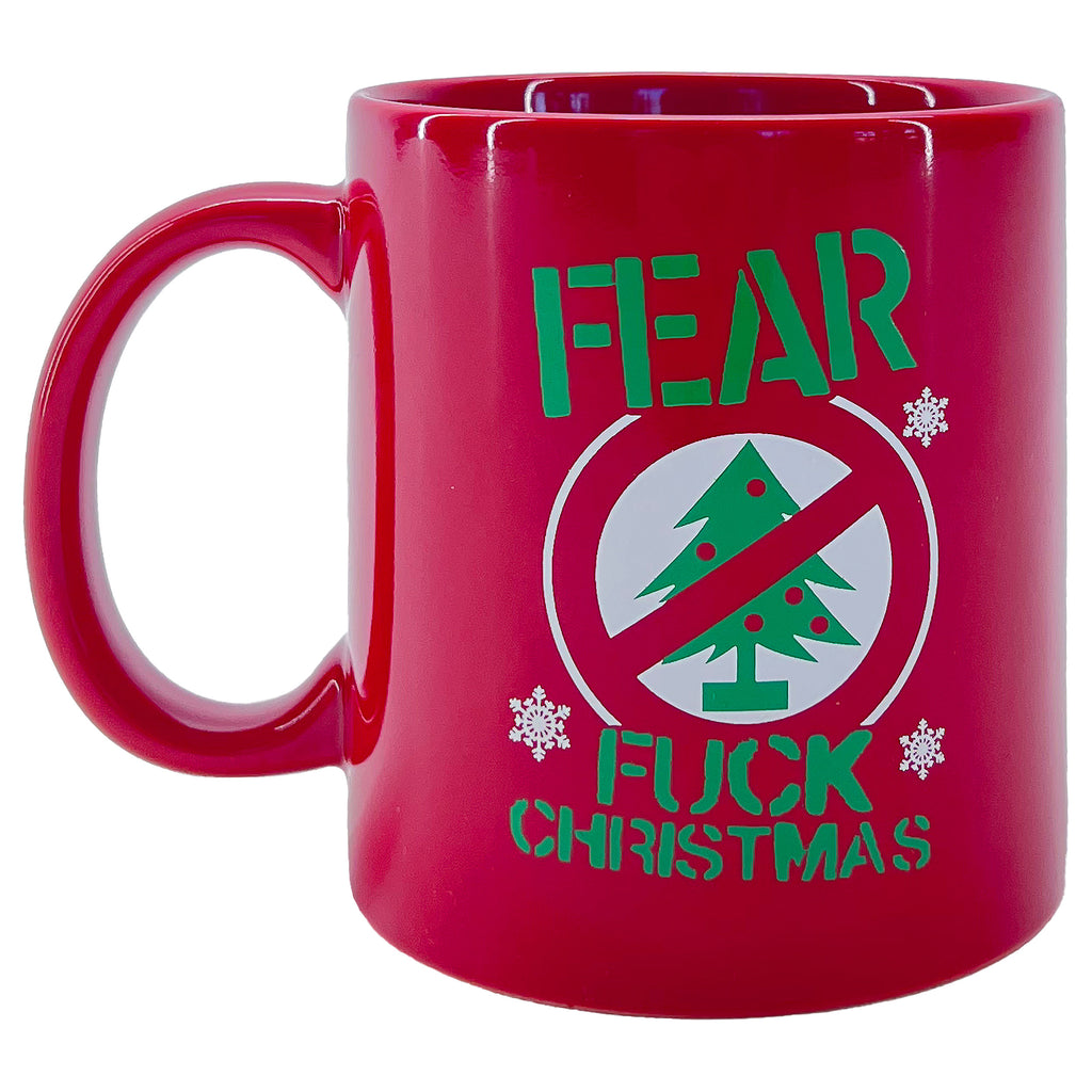 Fear Right-Handed F--K Christmas Coffee Mug