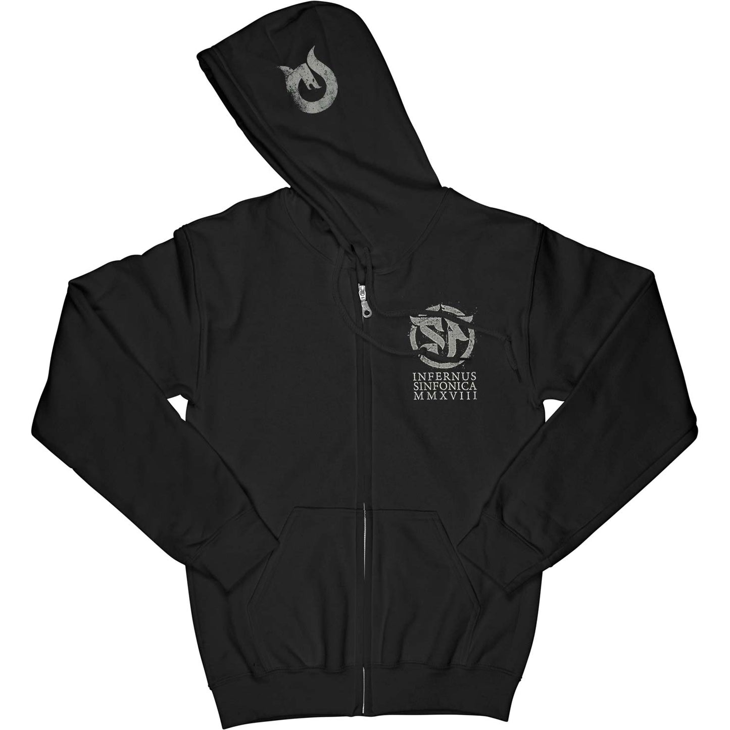 Septic Flesh Infernus Zip Hoodie Zippered Hooded Sweatshirt