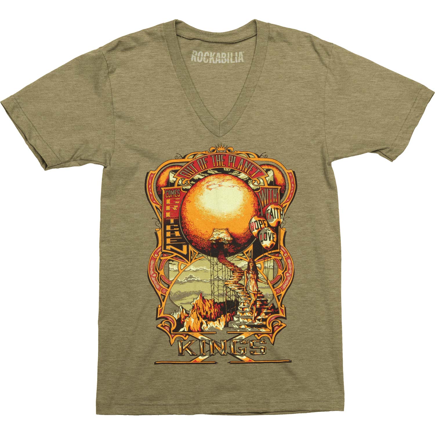 Kings X Out Of The Planet V-Neck T-shirt