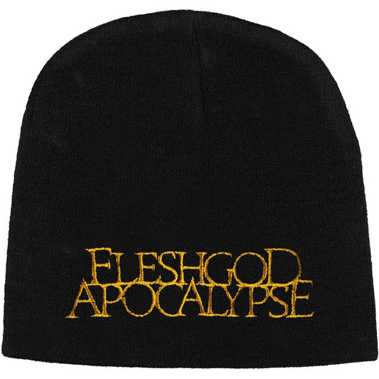 Embroidered Gold Logo Beanie