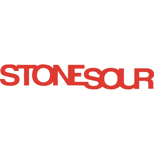 Stone Sour Logo Vinyl Cut (Red) Peel & Rub Sticker