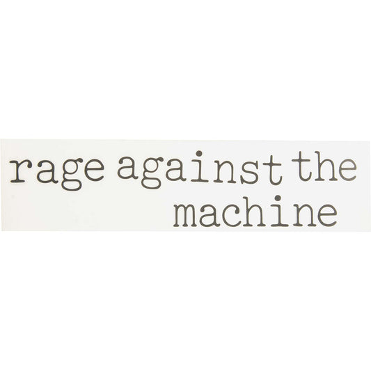 Rage Against The Machine Vinyl Cut Logo (Black) Peel & Rub Sticker