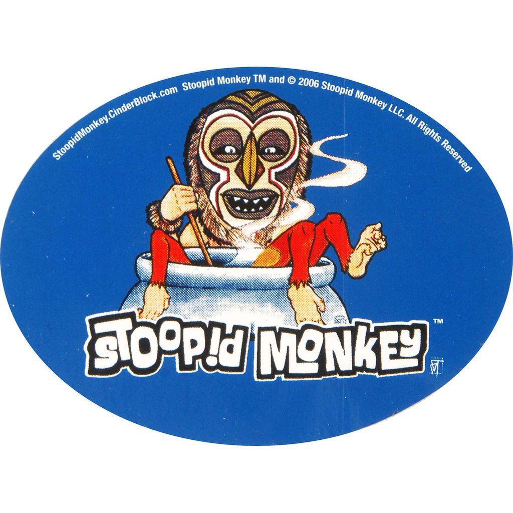 Stoopid Monkey Sticker
