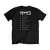 Lies Track List (Back Print) Slim Fit T-shirt