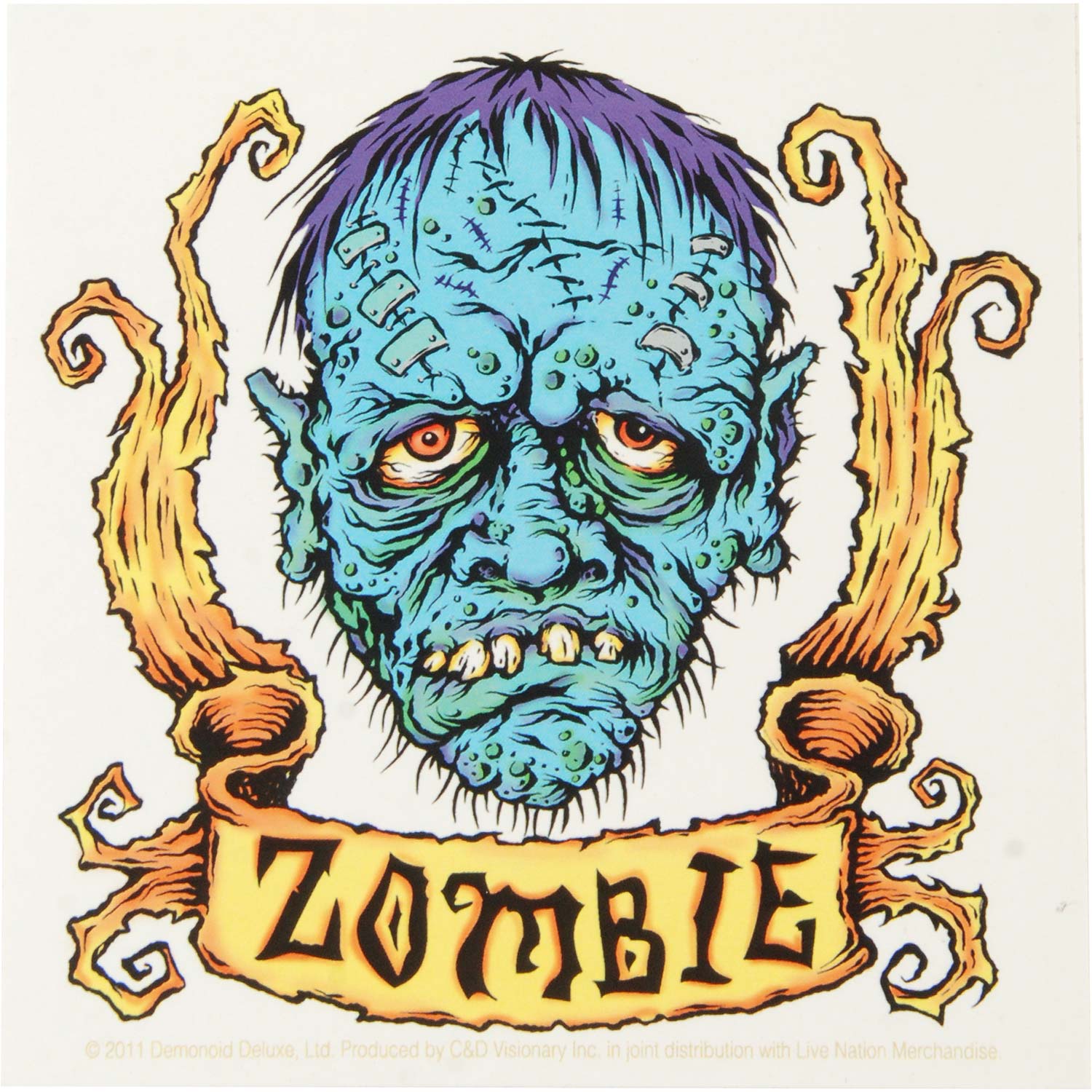 White Zombie Sticker
