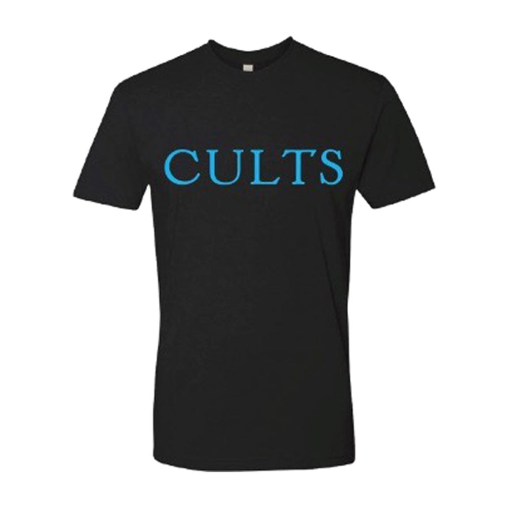 Blue Text Slim Fit T-shirt
