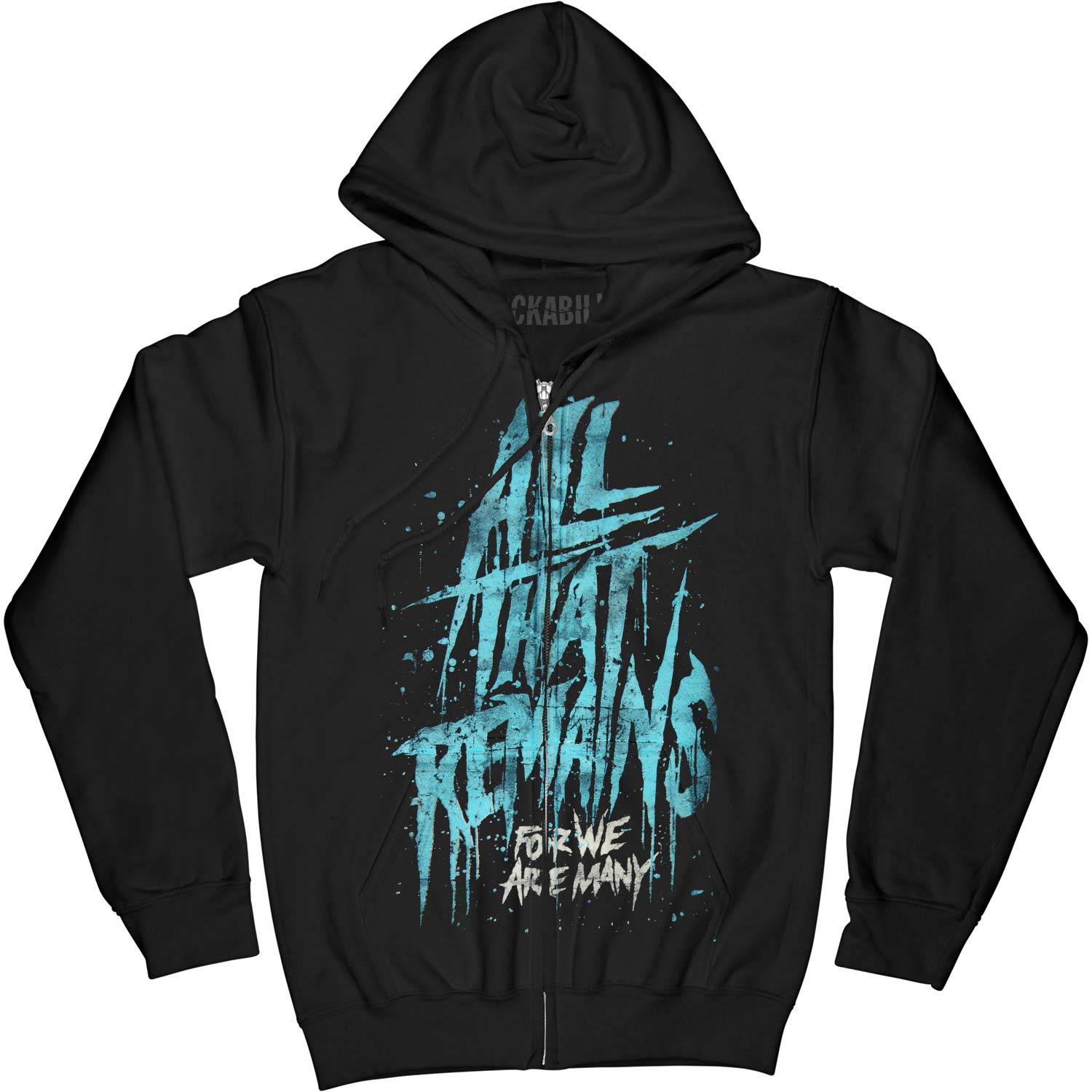 All That Remains Torn Logo Zippered Hooded Sweatshirt