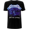 Ride The Lightning Tracks (Back Print) Slim Fit T-shirt