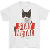 Stay Metal Cat Slim Fit T-shirt