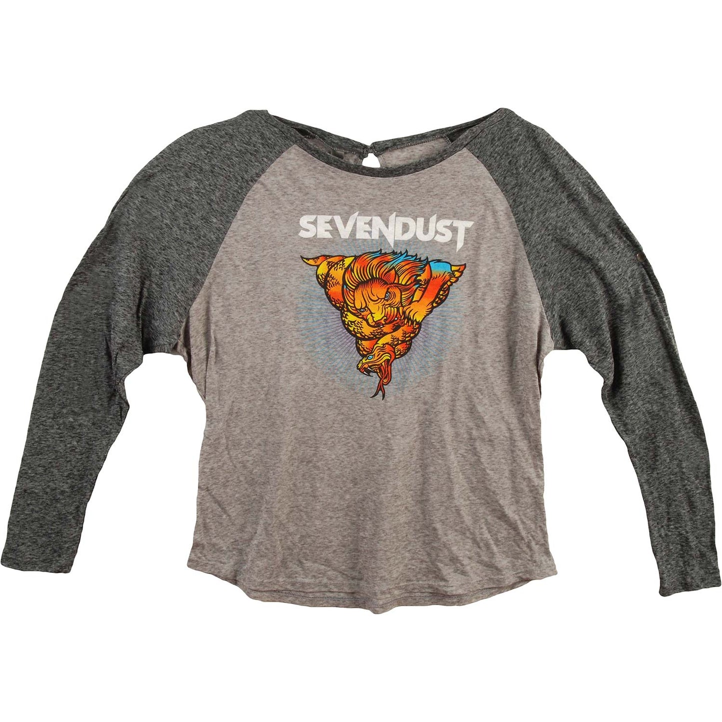 Sevendust Lion Eagle Women's Raglan Longsleeve Junior Top
