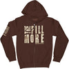 Zippered Hooded Sweatshirt