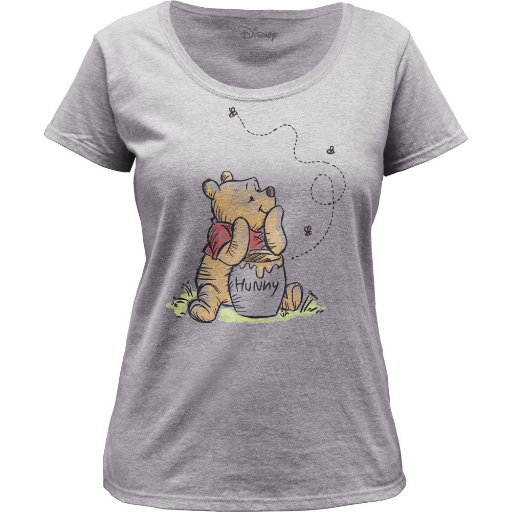 Hunny Bees Women's Scoopneck Tee Junior Top