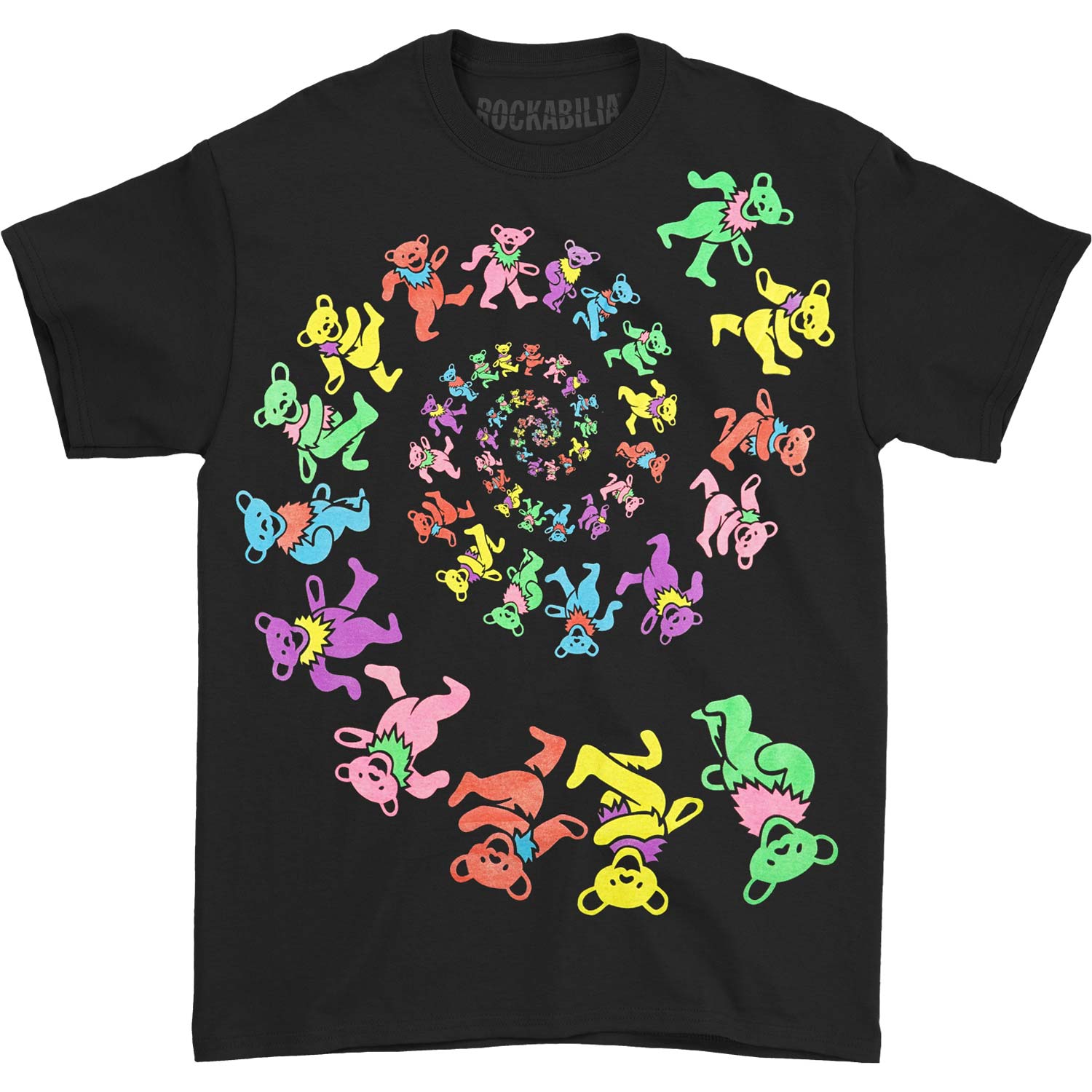 Spiral Bears Blacklight T-shirt
