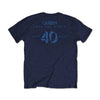 News of the World 40th Vintage Logo (Back Print) Slim Fit T-shirt