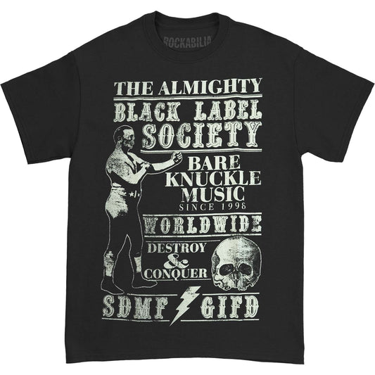 Black Label Society Bare Knuckle Music Tee T-shirt
