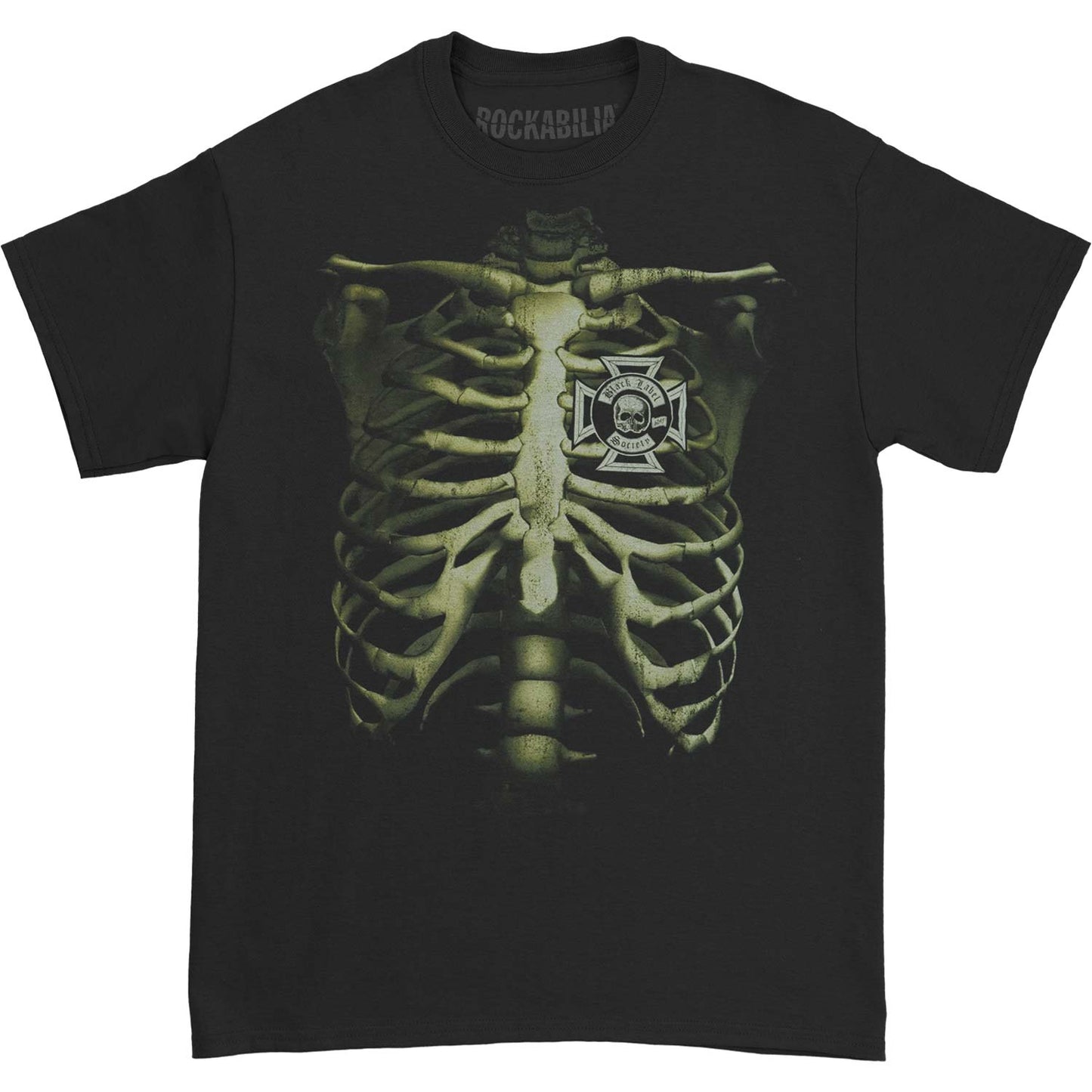 Rib Cage Men's Black T-shirt