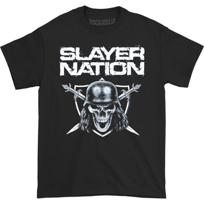Slayer Nation 2014 Dates (Ex-Tour with Back Print) Slim Fit T-shirt