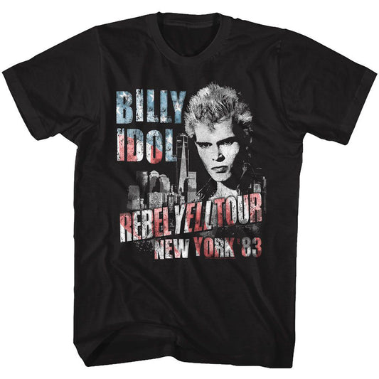 Billy Idol Billy Idol Ny 83 Flag-ish T-shirt