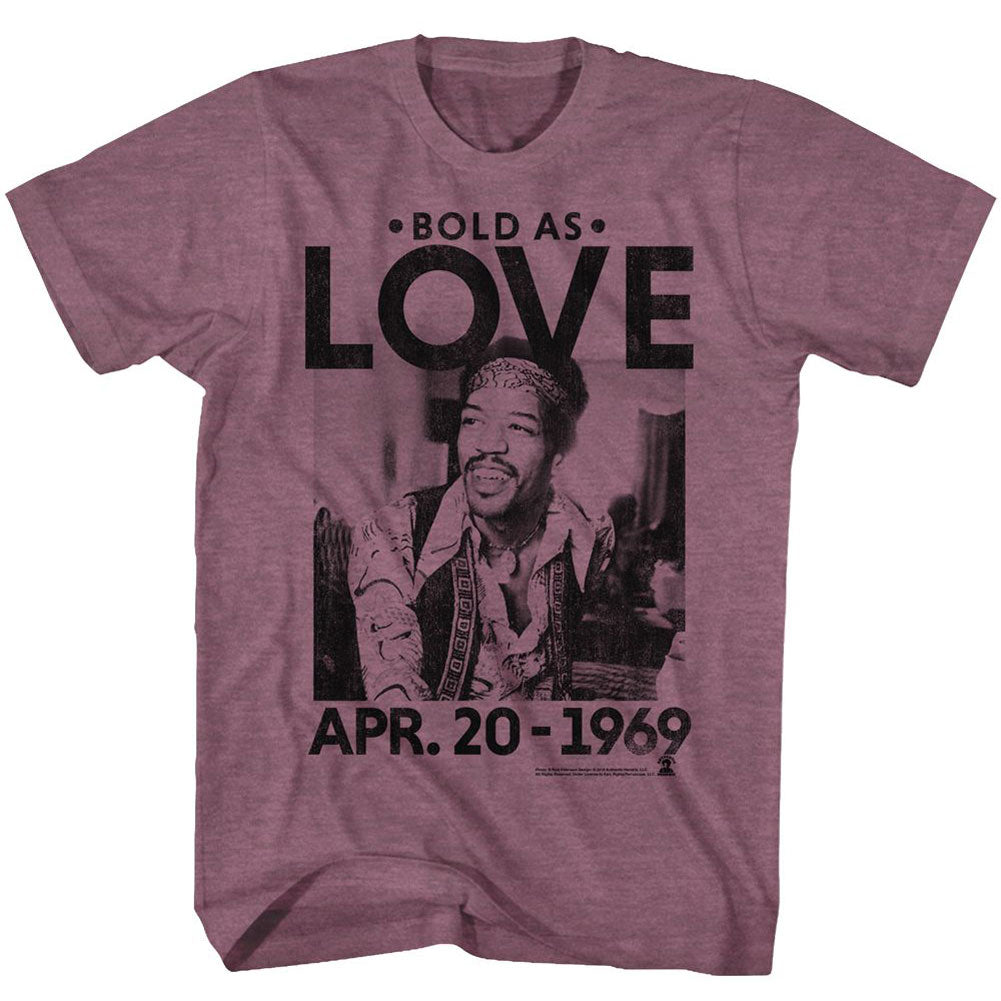 Jimi Hendrix Bold As Love T-shirt