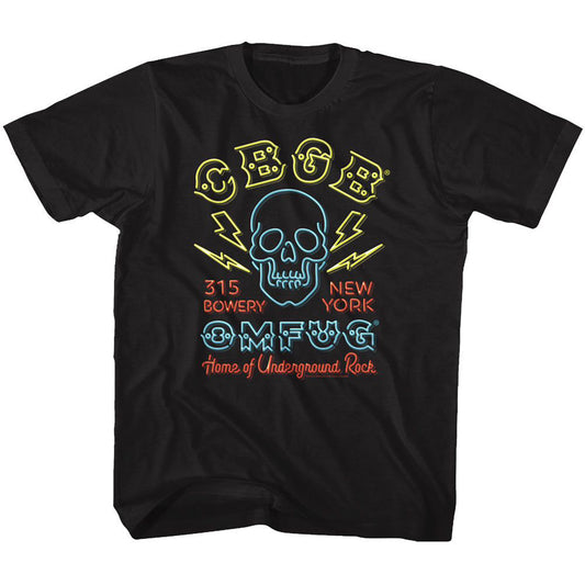 Cbgb Neon Sign Youth T-shirt