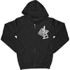 Zippered Hooded Sweatshirt