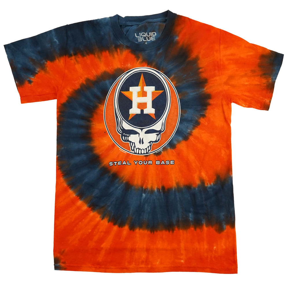 Grateful Dead Houston Astros Steal Your Base Navy Athletic T-Shirt