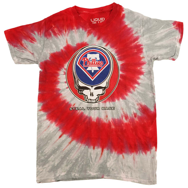 Philadelphia Phillies Steal Your Base Tie-Dye T-Shirt - S