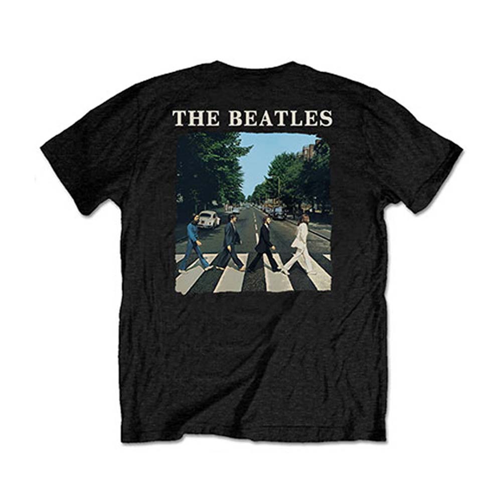 Beatles Abbey Road & Logo (Back Print/Retail Pack) Slim Fit T-shirt ...