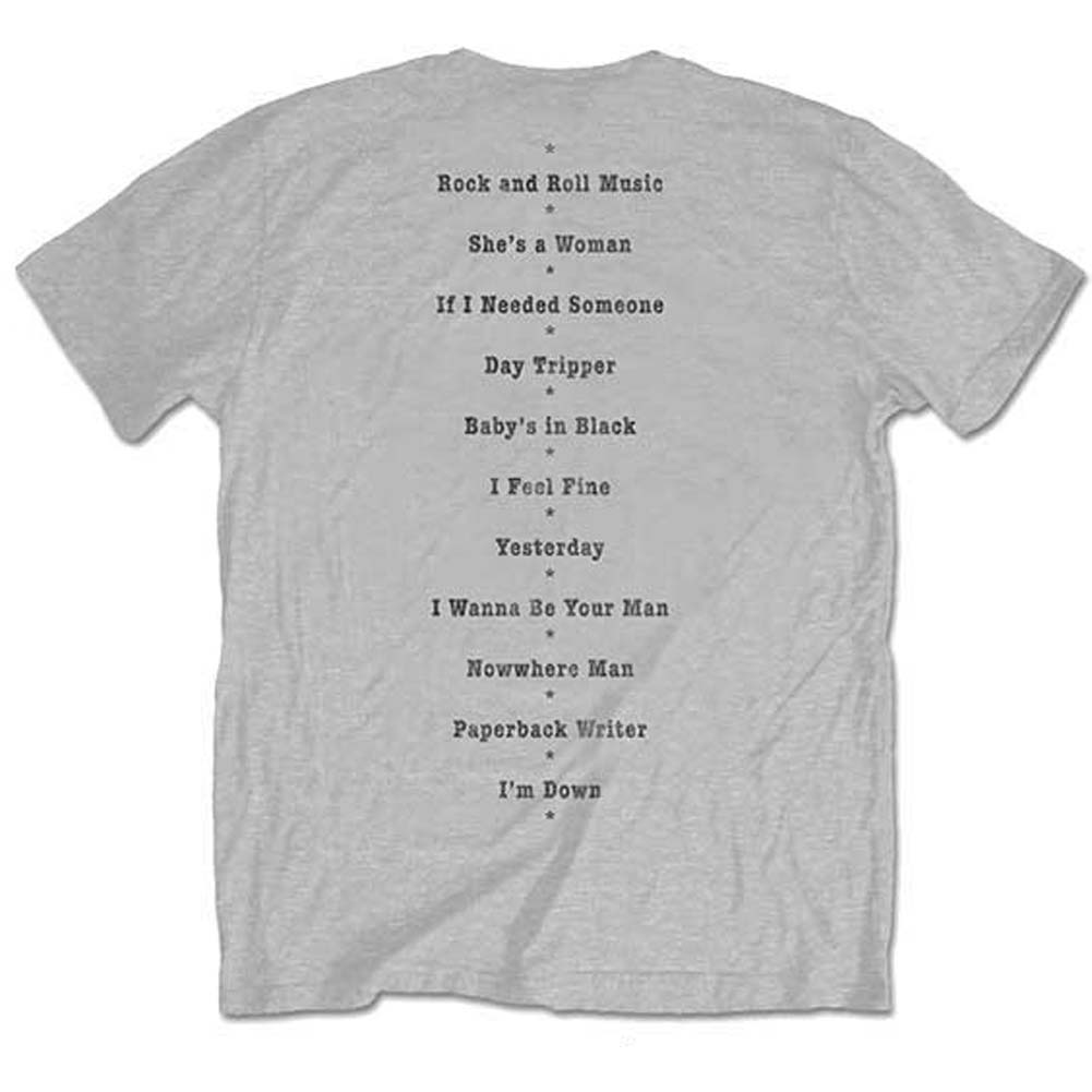Beatles Budokan Set List (Back Print) Slim Fit T-shirt 416304 ...