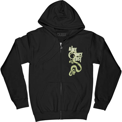 Zippered Hooded Sweatshirt
