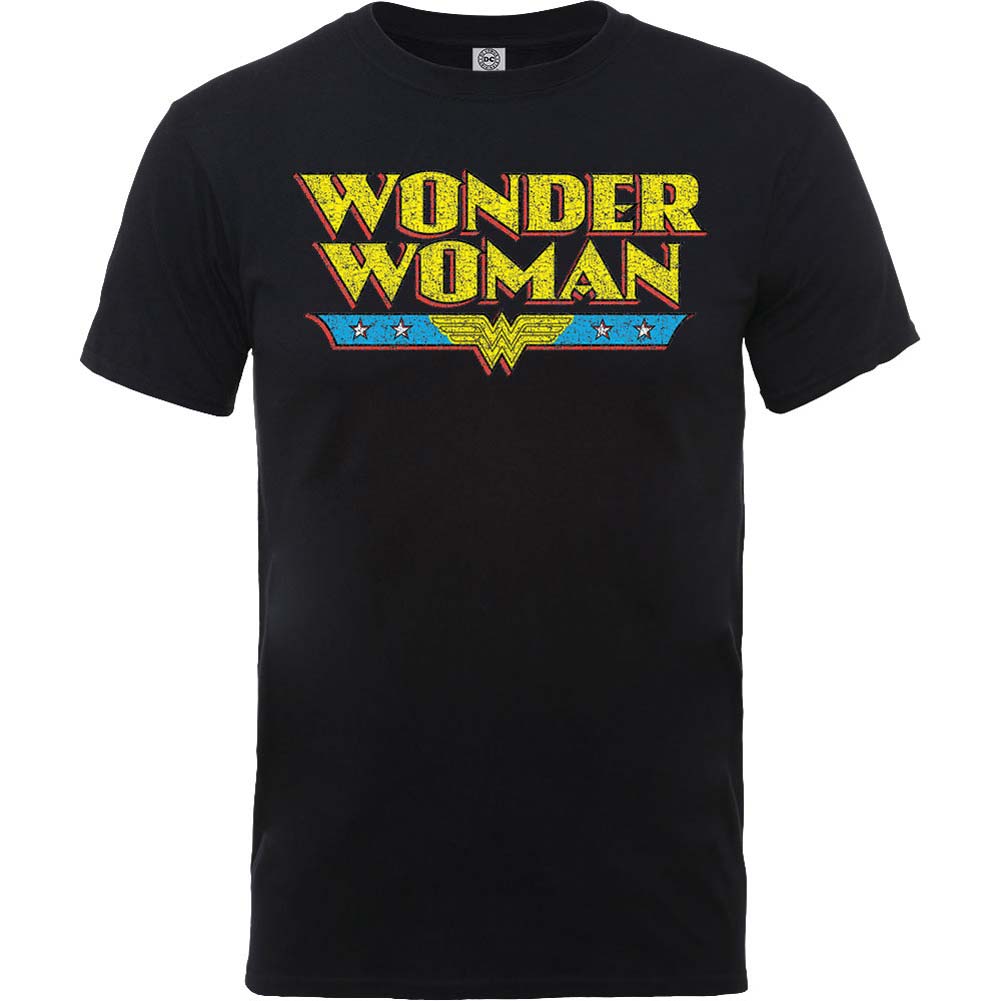 Wonder Woman Logo Crackle T-shirt
