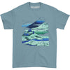 Tardis Mountains Stone Blue T-shirt