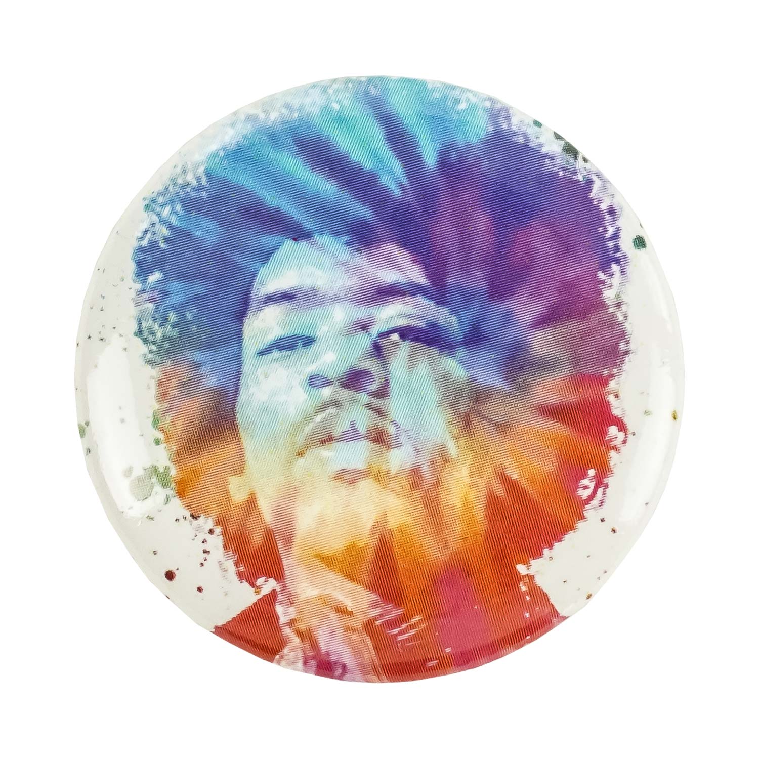 Jimi Hendrix Tie-Die Button