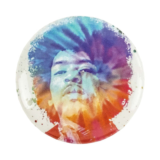 Jimi Hendrix Tie-Die Button