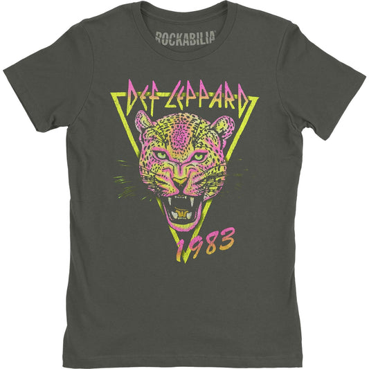 Neon Leopard Cat Junior Top