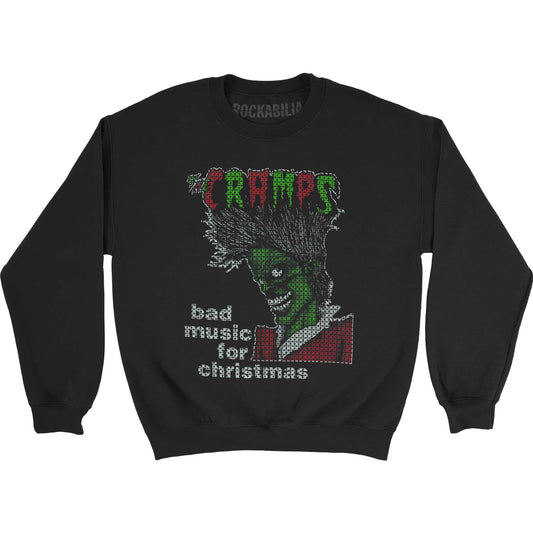 Cramps Cramps Bad Music Xmas Sweater Sweatshirt