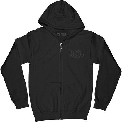 Zippered Hooded Sweatshirt
