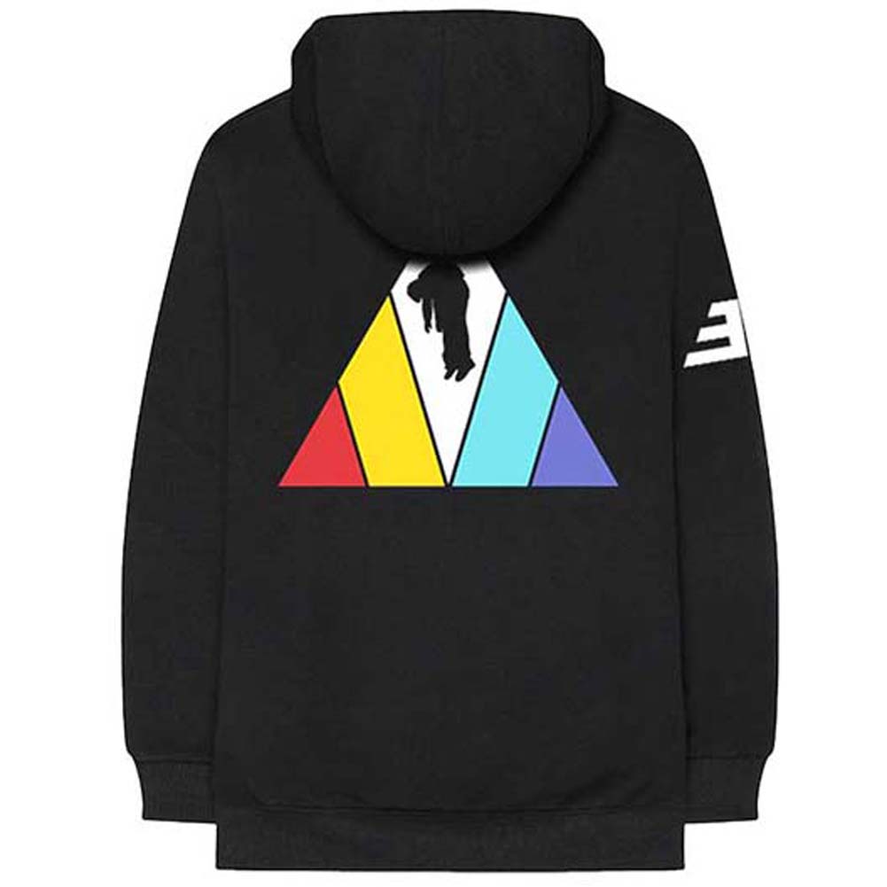 Triangle (Back Print) Zippered Hooded Sweatshirt