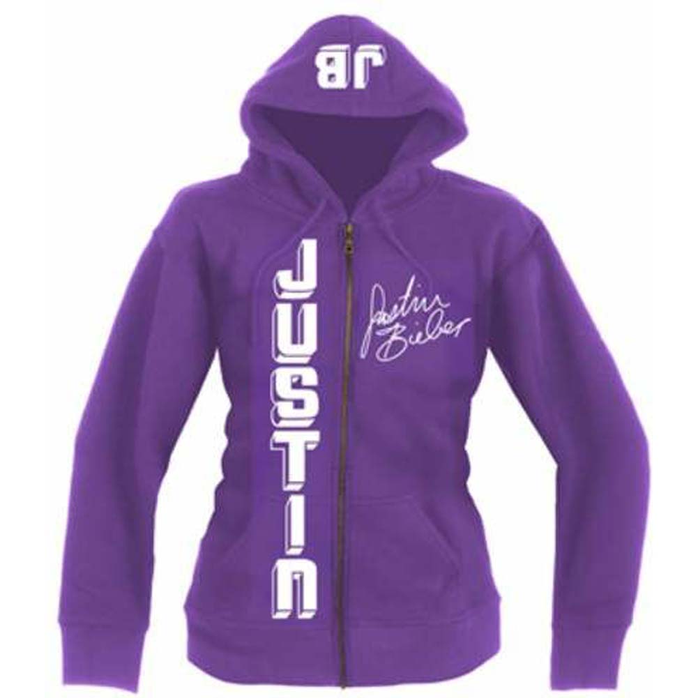 Justin Bieber Vertical (Ex Tour) Zippered Hooded Sweatshirt