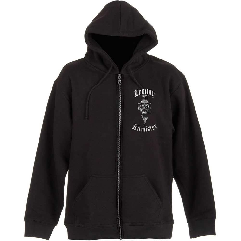 Motorhead Lemmy Kilmister With Sunglasses Zippered Hooded Sweatshirt
