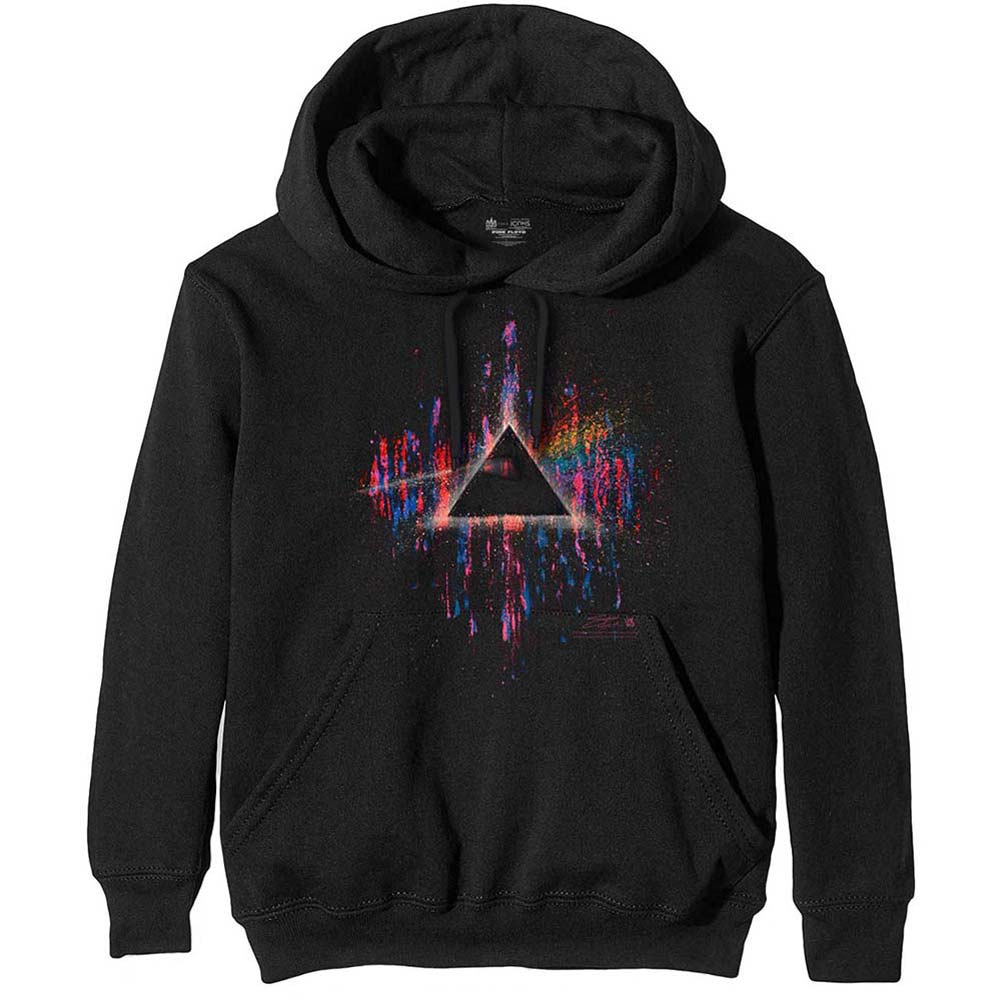Dark Side of the Moon Pink Splatter Hooded Sweatshirt
