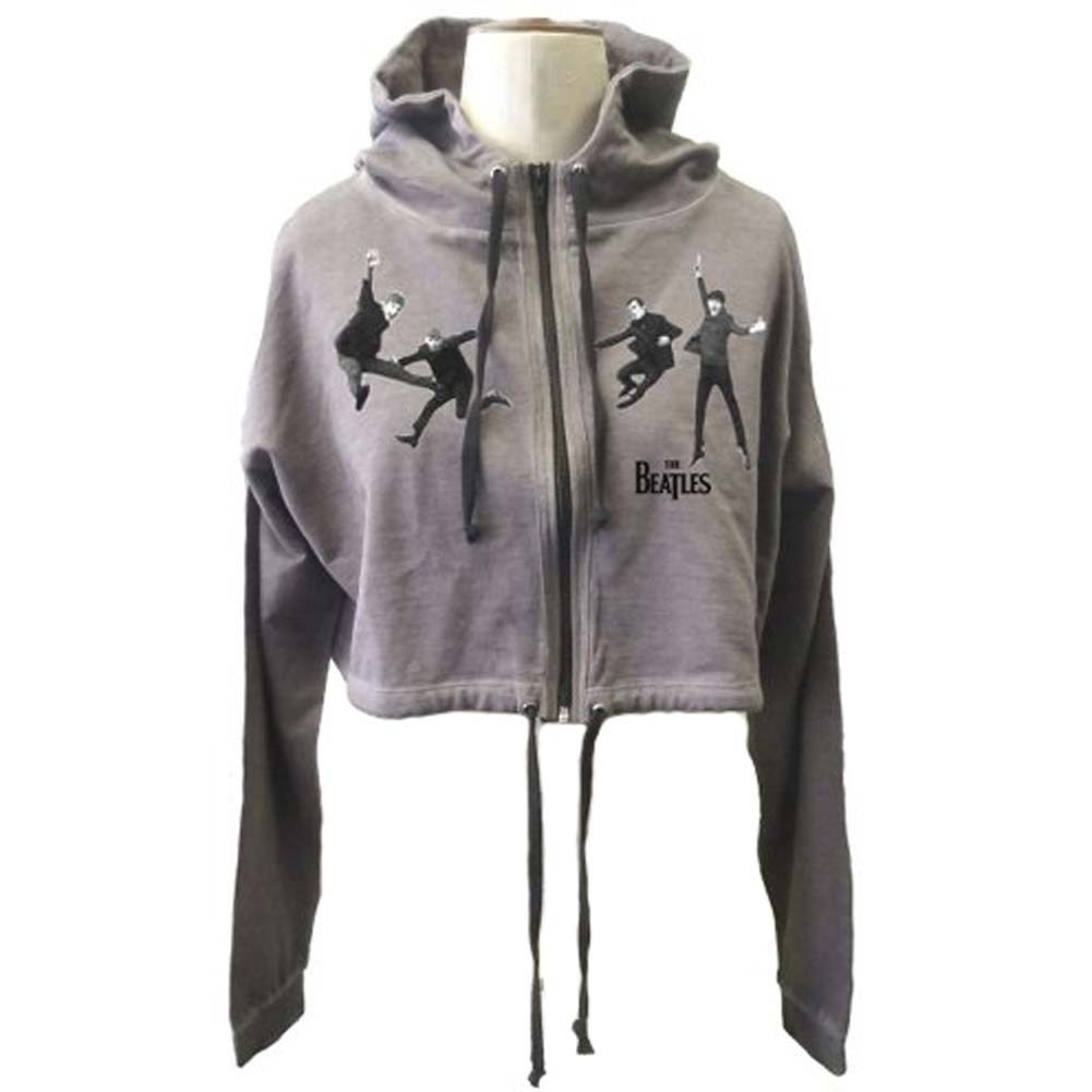 Beatles Jump (Cropped) Girls Jr Hooded Sweatshirt