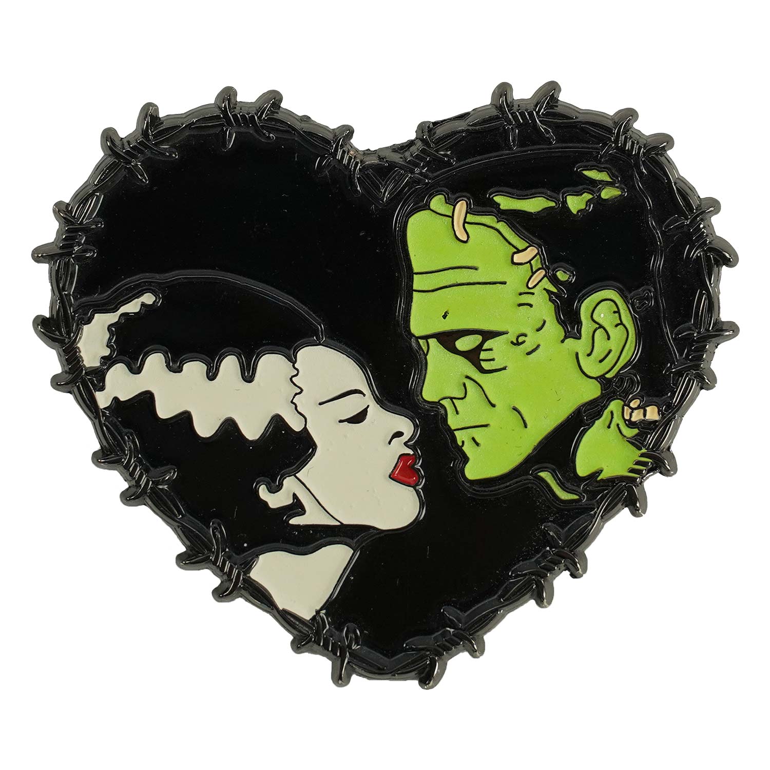 Bride Of Frankenstein We Belong Dead Heart by Rock Rebel Pin Badges