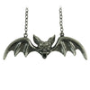 Chrome Bat Pendant by Rock Rebel Necklace