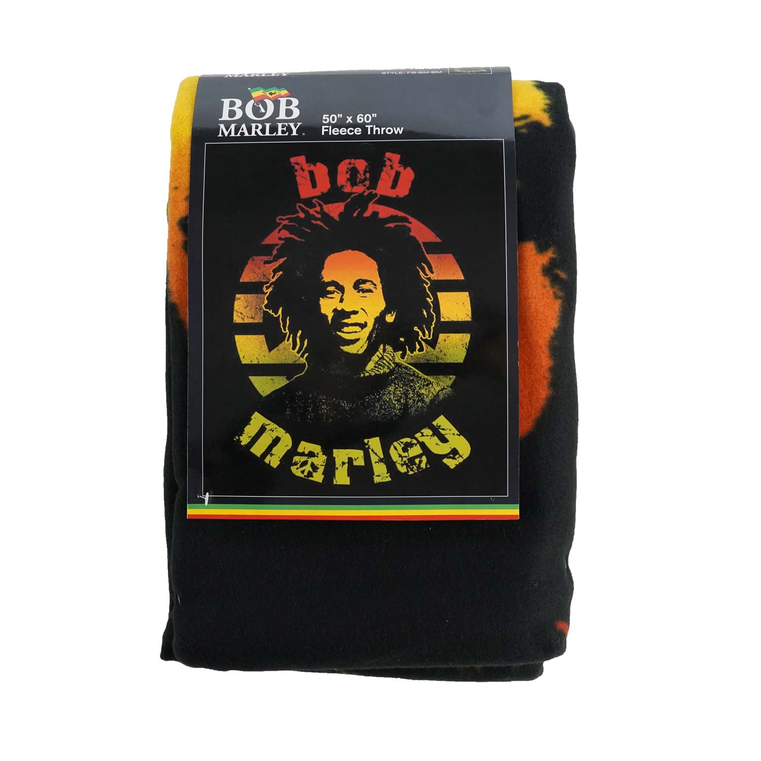 Bob Marley Circle Lightweight Fleece Throw Blanket Fleece Blanket
